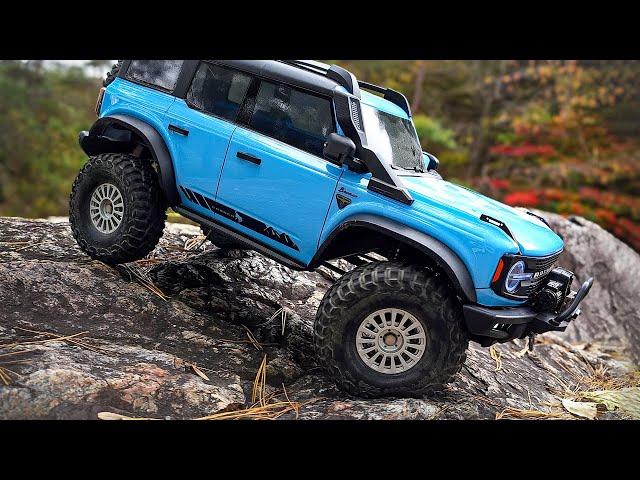 rccars /rc카 브롱코 윈치로 계곡 락크라울링 코스 탈출! / Bronco Go rock crawling in the valley. / HB R1001