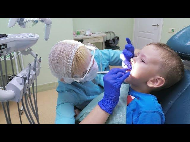 My brother at the dentist  Treatment of caries of primary teeth  AOneCool