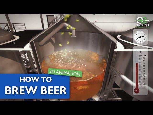 Beer Brewing Process - 3D Animation "The art of brewing"