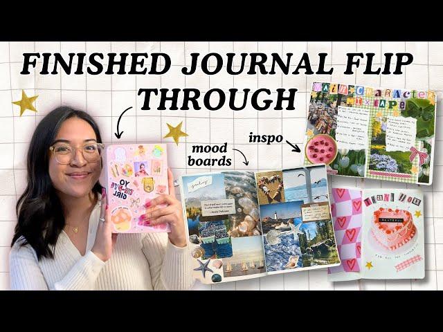 Fully Finished Journal Flip Through | 2024 Journal Pages | Inspo & ideas to start new 2025 journal