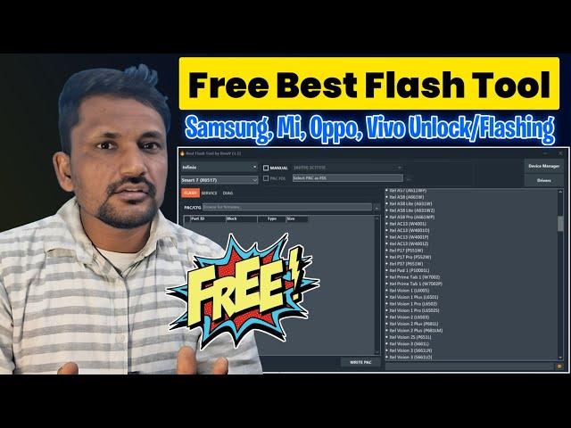 Best Flash Tool V1.1 | Mi, oppo, vivo and samsung frp, pin, Password unlock
