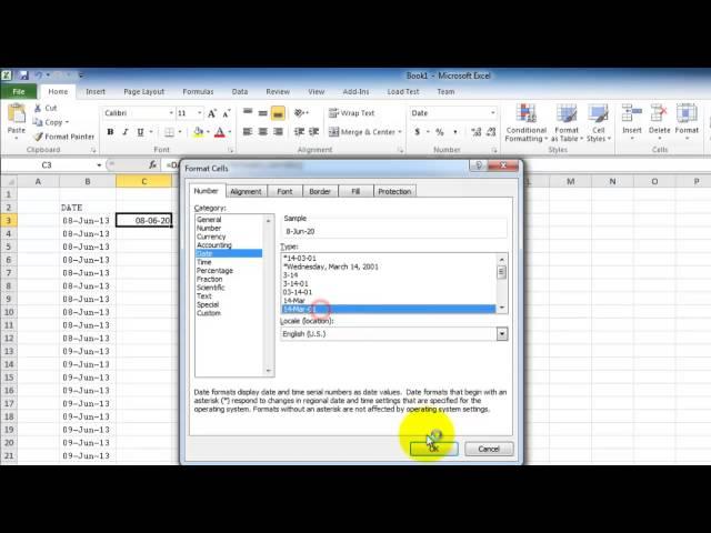 Change only the year component of a date in Microsoft Excel