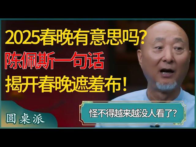 你觉得2025春晚有意思吗？怪不得越来越没人看了？陈佩斯一句话揭开春晚遮羞布！  #窦文涛 #梁文道 #马未都 #周轶君 #马家辉 #许子东 #圆桌派 #圆桌派第七季