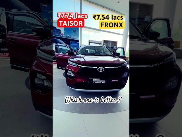 Taisor v/s Fronx #taisor #toyotataisor