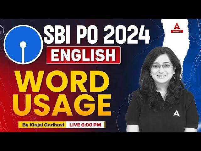 SBI PO English 2024 | English Word Usage | By Kinjal Gadhavi