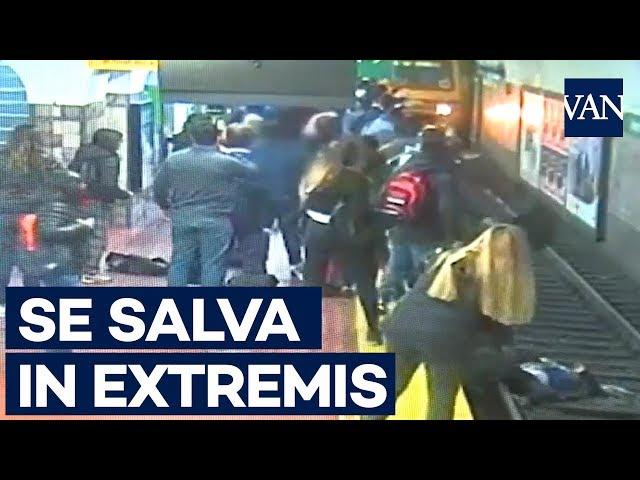 La milagrosa actuación de los pasajeros en una estación de tren en Buenos Aires