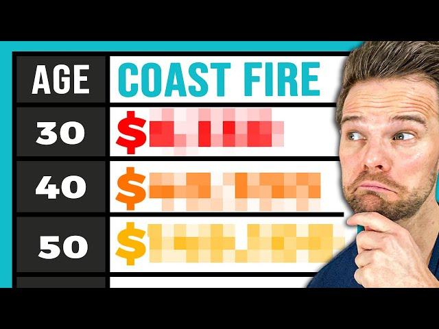 Coast FIRE by Age 30, 40 and 50 (2024)