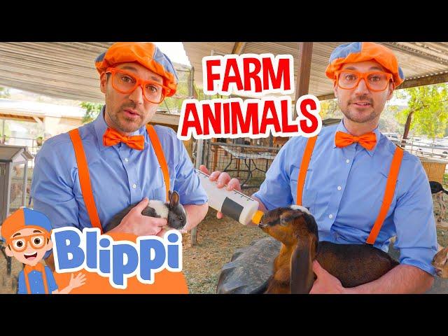 Blippi Visits The Farm Animals  Learn About Animals | Kids TV Show | Educational Videos for Kids