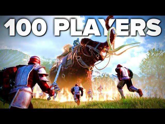 100 Players Simulate Fantasy Civilization in Ark