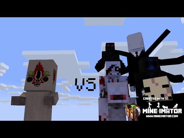 SCP 173 vs Creepypastas Minecraft Animation (SCP vs Creepypasta)