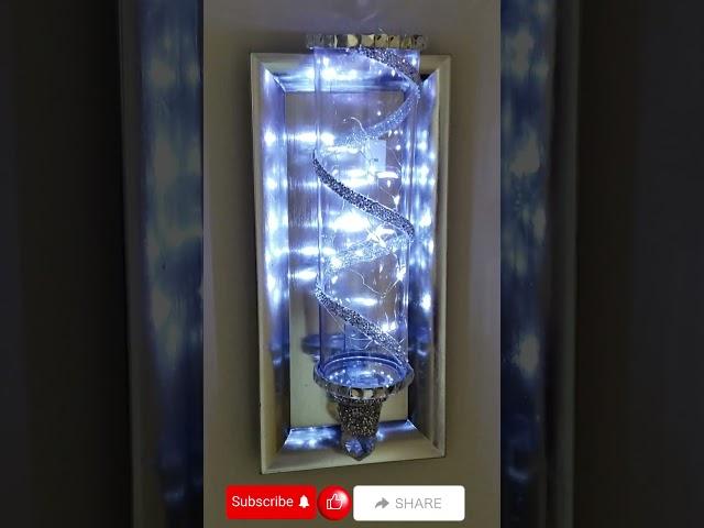 Turn 1 Charger Plate into 3 Beautiful Wall Sconces | Dollar Tree DIY