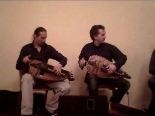 Patrick Bouffard, Nigel Eaton and Paul James playing three time bourrees