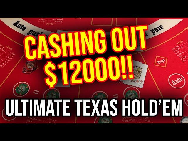 BEST RUN EVER!!? ULTIMATE TEXAS HOLD’EM!! April 5th 2023