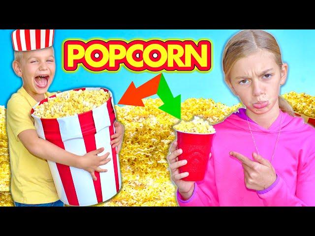 LeaRning PoPcorn Station In My HouSe! PopCorn Vending With Canyon And LiZZy!