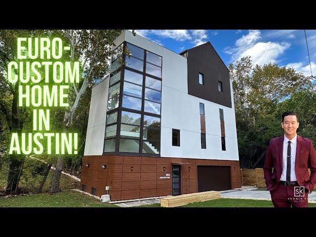 Tour of The MOST unique Custom Home in Austin, Texas! European Metal-Frame Home in Hill Country!