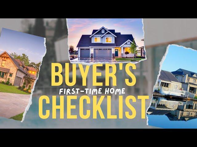 First Time Home Buyer Checklist - New Brunswick