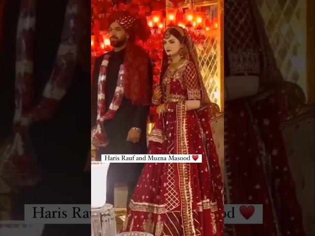 Haris rauf and munaza Masood wedding