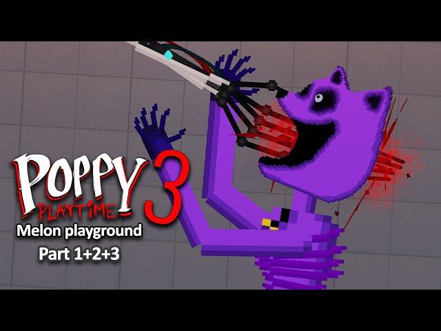 Poppy Playtime Chapter 3 In Melon Playground Part 1 2 3 - The Hour Of Joy - People Playground