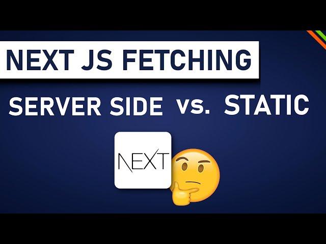 Next.js SSR vs. SSG vs. ISR vs. CSR | Next.js Data Fetching