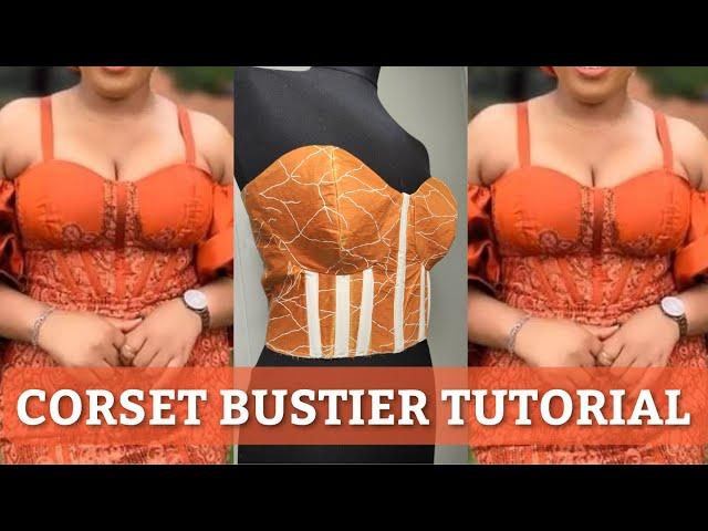 How To Make a Bustier Corset Top  Sewing Tutorial