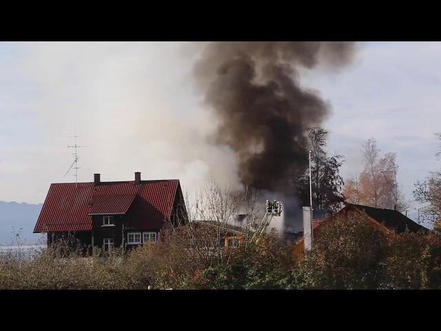 Prechtl-Werft in Wasserburg am Bodensee steht in Flammen