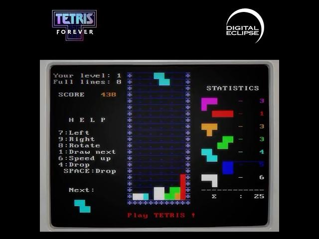 AcademySoft MS-DOS version of Tetris