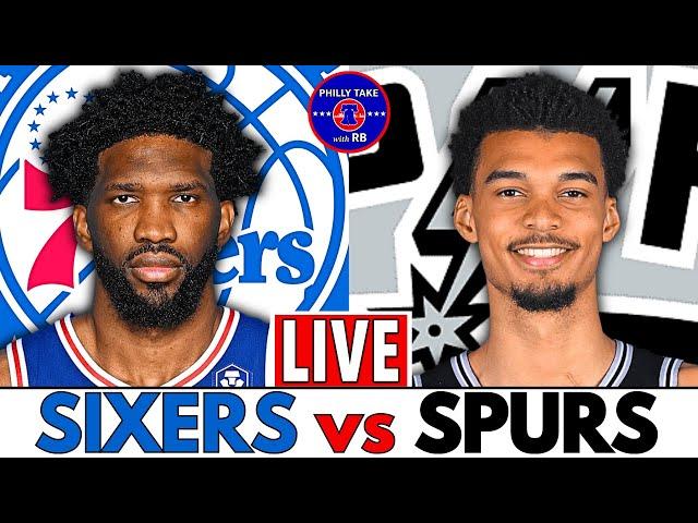 Sixers vs Spurs Live Play-By-Play & Postgame Show