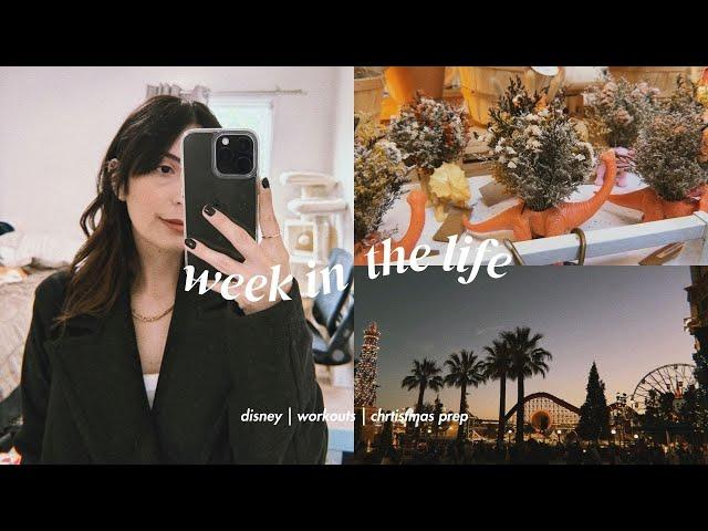 WEEK IN THE LIFE | work days, christmas prep, disney festival of the holidays food, & self care