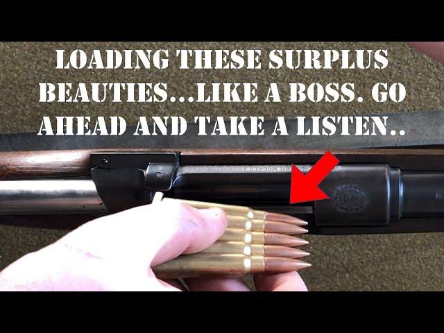 ASMR For Military Surplus Nerds:  Loading Old Surplus Rifles.