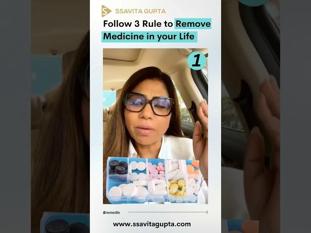 Follow 3 Rule to Remove Medicine in your Life. #ssavitagupta #numerologist #astrology #youtube