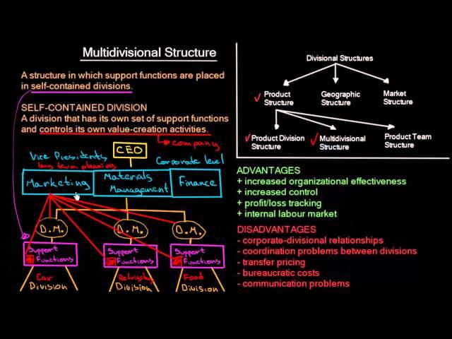 Multidivisional Organisational Structure | Organisational Design | MeanThat