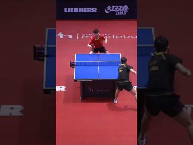 200IQ Behind the back shot [] Ma Long vs Xu Xin #tabletennis #shorts