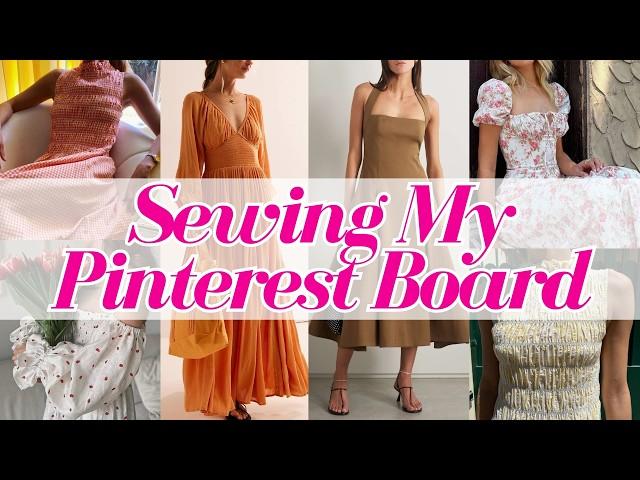 Sew the look! Recreate Pinterest designer clothes with sewing! Patterns, fabric haul & inspiration 