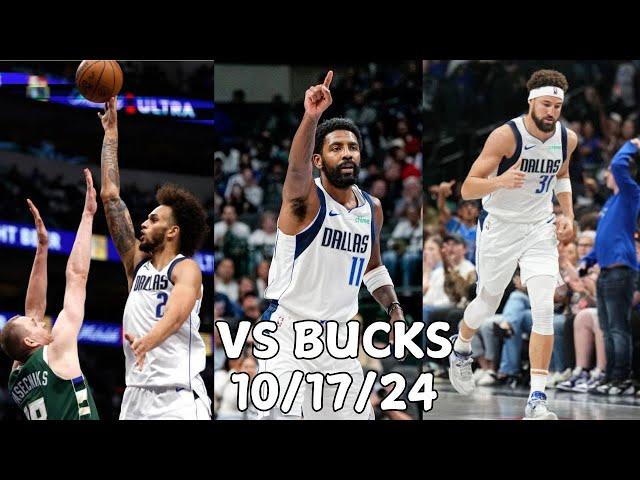 Dallas Mavericks Team Highlights vs the Bucks (2024 Preseason)