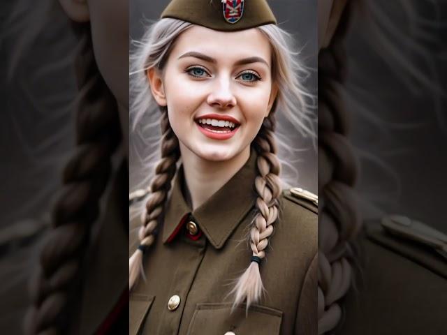Beautiful Female Soldier Singing "KATYUSHA" #militarywoman