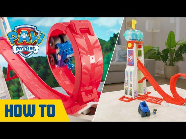 Rescue Wheels Super Loop Tower HQ How-To Play | PAW Patrol | Toys for Kids