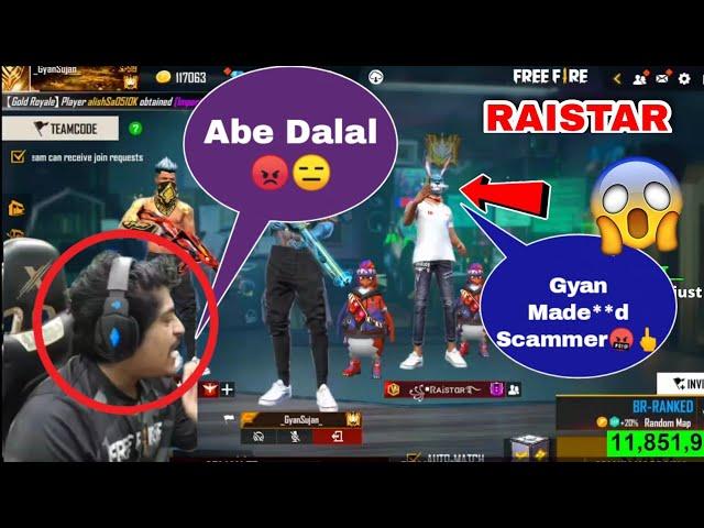 Gyan Gaming ko Raistar ne scammer bola | Raistar exposed Gyan bhai #shorts #freefire #gyangaming