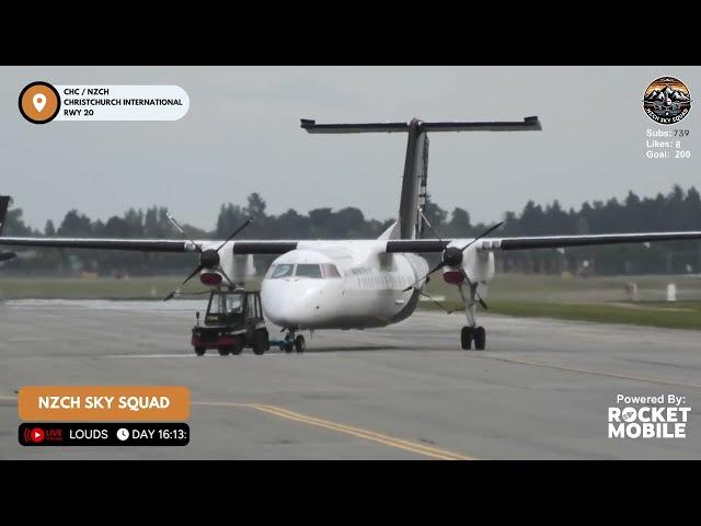  Live Christchurch Airport, New Zealand Plane Spotting W/Sean. ️