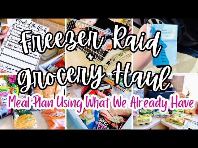 FREEZER RAID + SAINSBURY'S HAUL | MEAL PLAN | LET'S SAVE MONEY & WASTE #freezermealprep #mealplan