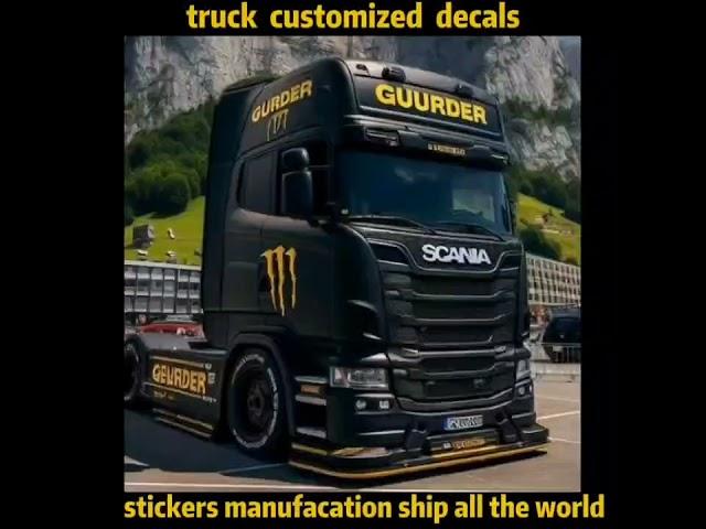 truck customized decal sticker#decals #truckeraccessories #trailer #howtomakemoney #trucking