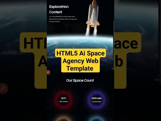 Creative HTML5 Space Agency Web Templates on Envato Themeforest #spaceagency #htmltemplate #html