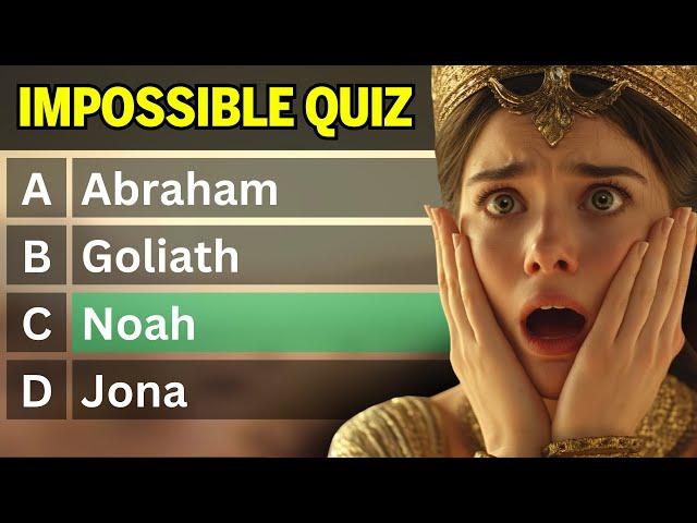 HARDEST BIBLE QUIZ OF ALL TIME - 20 Bible Questions to test your Bible knowledge - Bible Quiz