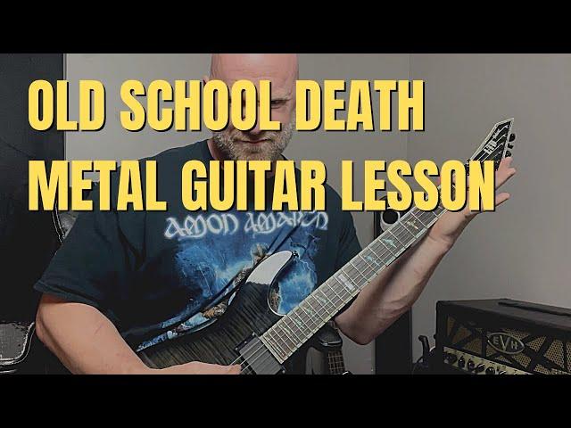 Old School Death Metal Guitar Lesson (3 Riffs to Learn)