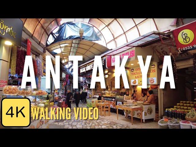 Walk in Antakya, Hatay, Turkey, 4k Resolution Walking Tour, Antiochia Before Earthquake 04/02/23