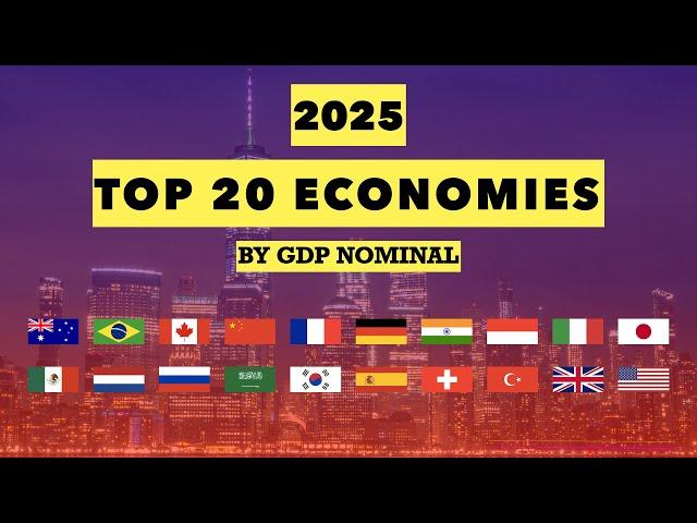 Top 20 Economies 2025 by Nominal GDP | Largest Economies 2025 | World Economy 2025 | Facts Nerd