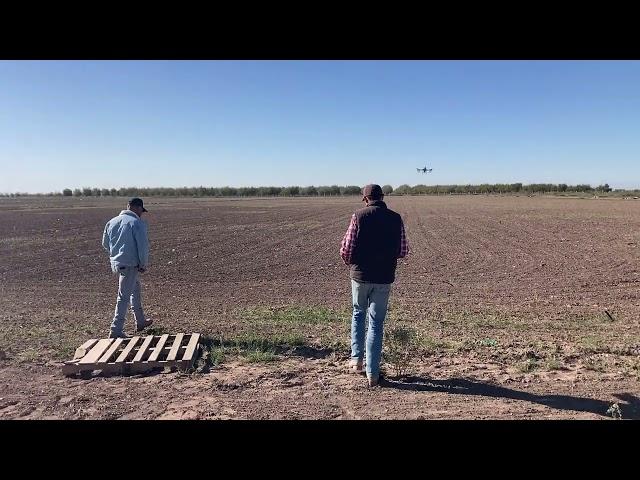 Drone seeding alfalfa #farming#drones#alfalfa