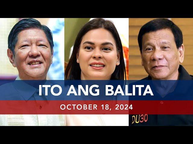 UNTV: Ito Ang Balita | October 18, 2024