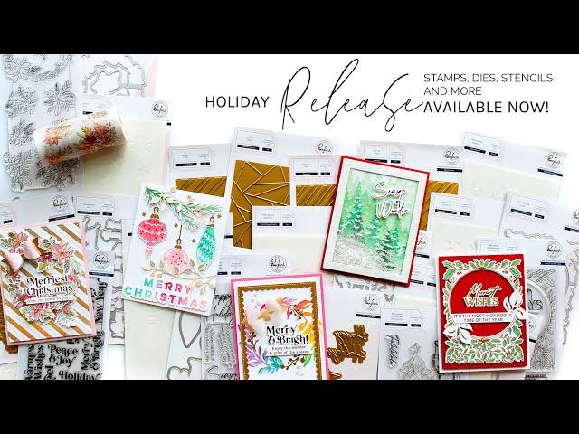 Pinkfresh Studio Holiday 2021 Stamp, Stencil & Die Release Product Intro