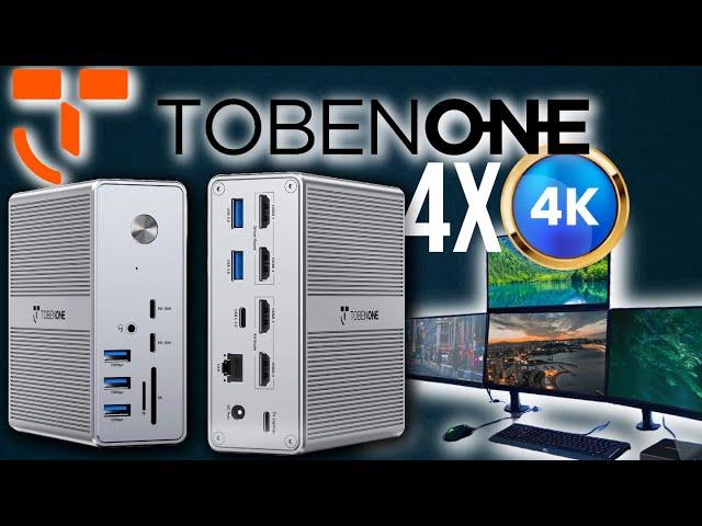 Quad 4K, TobenOne USB-C docking station updated version