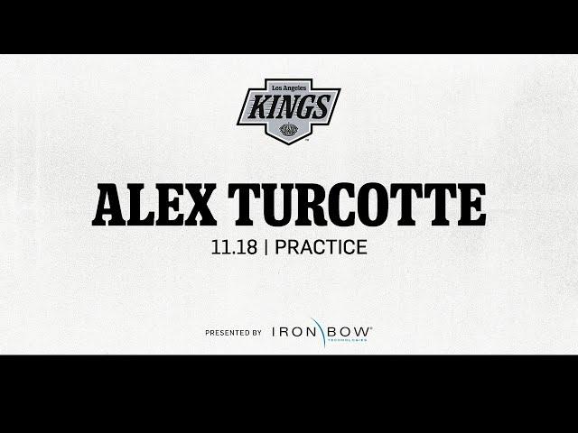 Forward Alex Turcotte | 11.18 Practice in LA